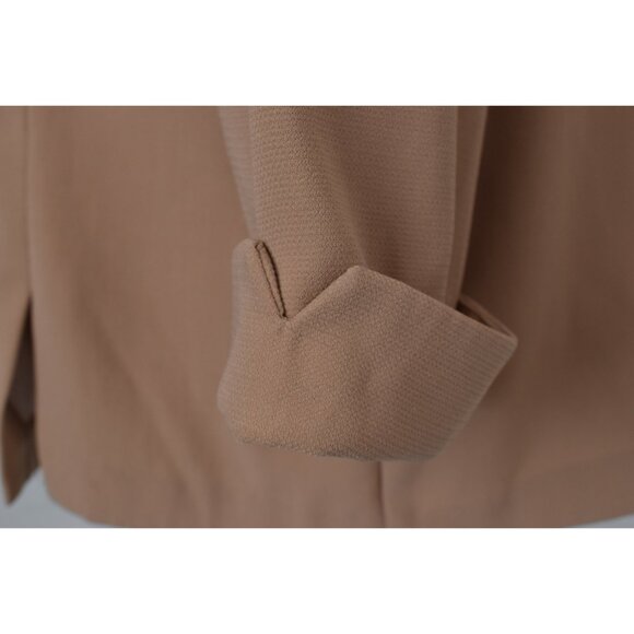 Vintage 00s Tan Polyester Lighweight Jacket size 18 - Picture 6 of 10